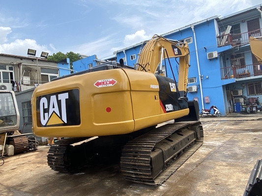 เครื่องจักรก่อสร้างใช้ Cat Excavator / รถขุดตีนตะขาบไฮดรอลิกมือสอง CAT320D