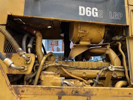 แท่นขุดเจาะไฮดรอลิก Caterpillar D6G2 Cat Bulldozer 16320KG สำหรับ Open Pit Mines
