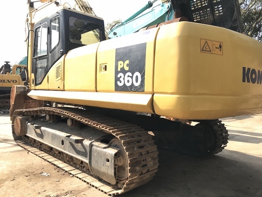 PC360-7 รถขุดตีนตะขาบไฮดรอลิกใช้ Komatsu รถขุดพร้อมถังขนาด 16m3
