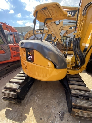 3915KG3 PC35MR-2 รถขุดตีนตะขาบไฮดรอลิกมือสอง Komatsu 3 Ton