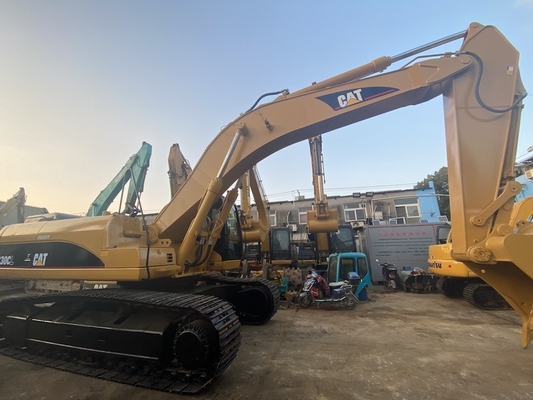 30t มือสอง CAT 330CL รถขุดตีนตะขาบไฮดรอลิก 1.7m3 ถัง 35108kg