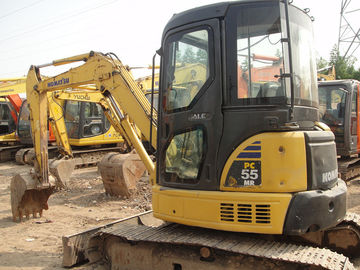 Komatsu PC55MR - เครื่องขุดมือสอง 2 เครื่อง 12 วอลต์ โวลเตชั่นพร้อมกับหมุน 5160 กิโลกรัม
