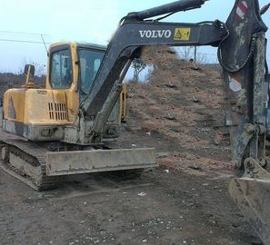 มินิใช้ Volvo Excavator EC55 0.14cbm ความจุถังด้วยทอร์โบเดิม