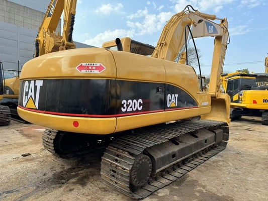 มือสอง CAT Caterpillar 320C เครื่องขุดไฮดรอลิก ครอลเลอร์ เครื่องก่อสร้าง 20 ตัน
