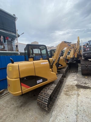 แท้ญี่ปุ่น Cat 306D มือสอง Hydraulic Crawler Excavator, Caterpillar ใช้รถขุด 6 ตัน