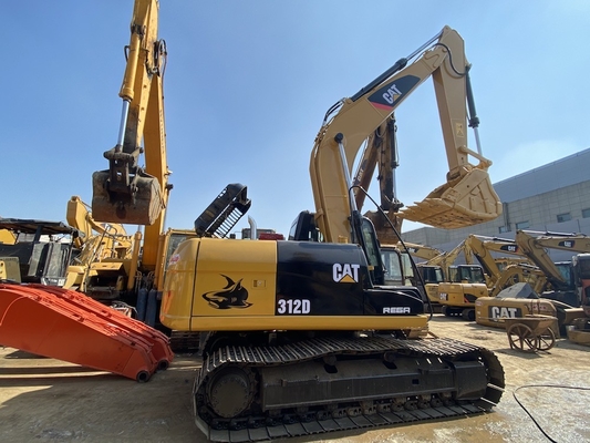แท้ญี่ปุ่น Cat 312D มือสอง เครื่องขุดไฮดรอลิก ครอลเลอร์, Caterpillar ใช้รถขุด 12 ตัน
