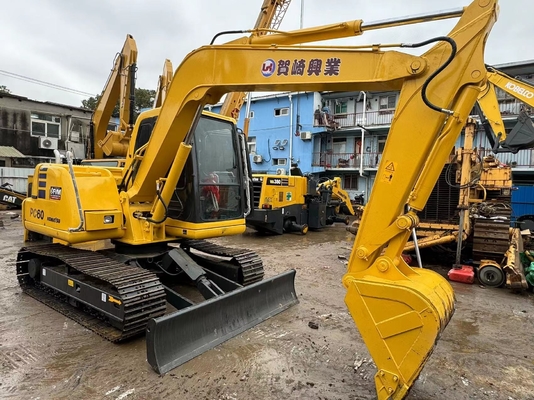 6 ตัน ของแท้ของญี่ปุ่น ใช้ Komatsu PC60-7 เครื่องขุด Crawler ขาย