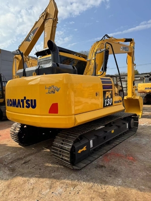 13 ตัน ของแท้ของญี่ปุ่น มือสอง Komatsu PC130-7 เครื่องขุด Crawler ขาย