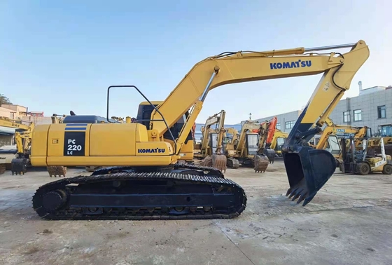 22 ตัน ของแท้ของญี่ปุ่น มือสอง Komatsu PC220-7 เครื่องขุด Crawler ขาย