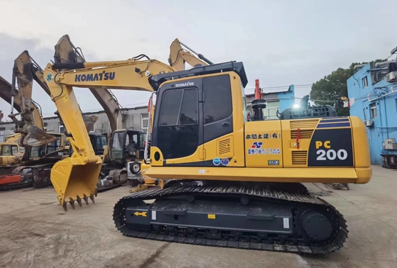 20 ตัน ของแท้ของญี่ปุ่น มือสอง Komatsu PC200-8 เครื่องขุด Crawler ขาย