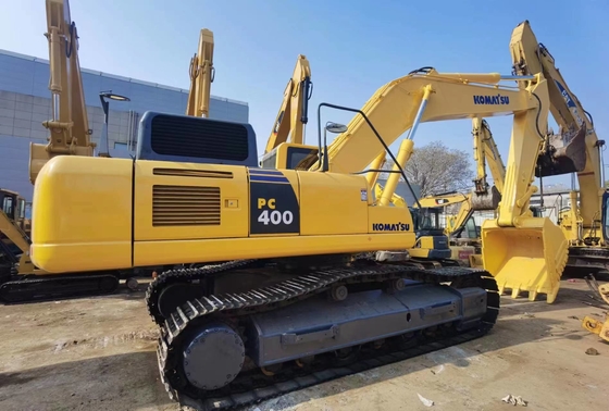 40 ตัน ของแท้ของญี่ปุ่น มือสอง Komatsu PC400-8 เครื่องขุด Crawler ขาย