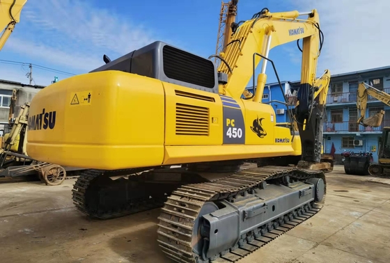 45 ตัน ของแท้ของญี่ปุ่น มือสอง Komatsu PC450-8 เครื่องขุด Crawler ขาย