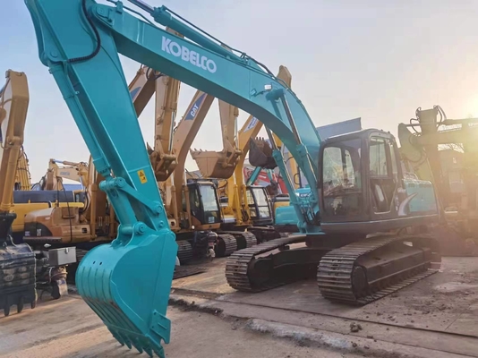 20 ตัน ของแท้ของญี่ปุ่นใช้ Kobelco SK200-8 เครื่องขุด Crawler ด้วยพลังงานเครื่อง 114KW และความจุของถัง 0.8 m3