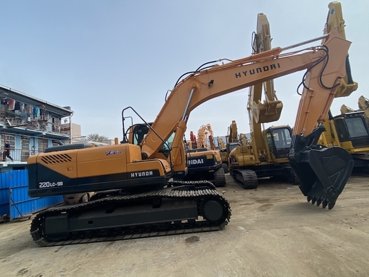 22 ตัน ของแท้ญี่ปุ่นมือสอง Hyundai R220 Crawler Excavator