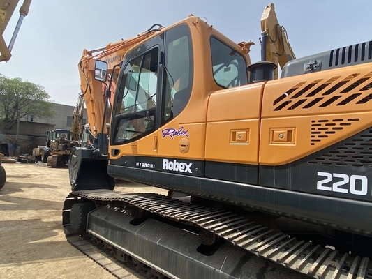 22 ตัน ของแท้ญี่ปุ่นมือสอง Hyundai R220 Crawler Excavator
