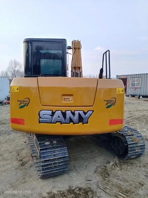 7 ตัน ใช้ Sany SY75C เครื่องขุดไฮดรอลิก ขนาด 0.12 ~ 0.32 m3 ความจุถัง
