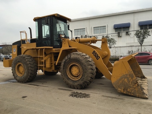 5-6 ตัน เครื่องบรรทุกล้อ Cat 950G มือสอง เครื่องบรรทุกถัง 2.9-3.6 m3