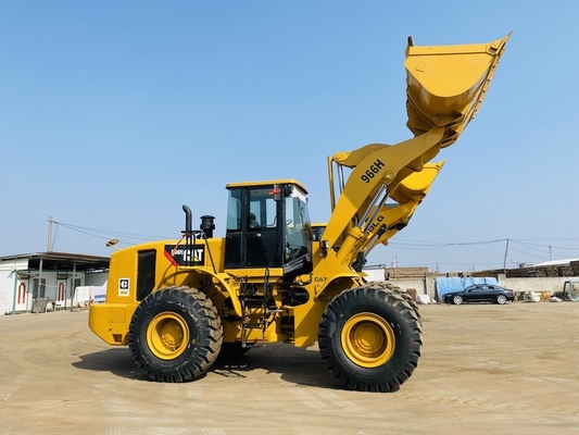 เครื่องบรรทุกล้อ CAT 966H มือสอง เครื่องบรรทุกถัง 3.4-4.2 m3