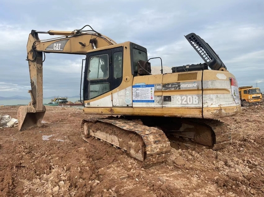 เครื่องขุดแท้ของญี่ปุ่น Cat 320b มือสอง เครื่องขุดรถยนต์ Caterpillar มือสอง 20 ตัน