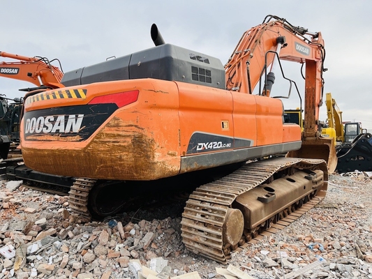 42 ตัน ของแท้ใช้ Doosan DX420LC-9C เครื่องขุด Crawler ด้วยความจุถัง 2 m3 เครื่องขุดมือสอง