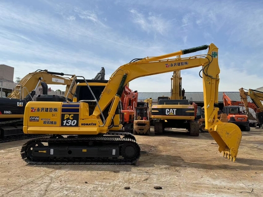 13 ตัน ของแท้ของญี่ปุ่น มือสอง Komatsu PC130-7 เครื่องขุดคราว์เลอร์