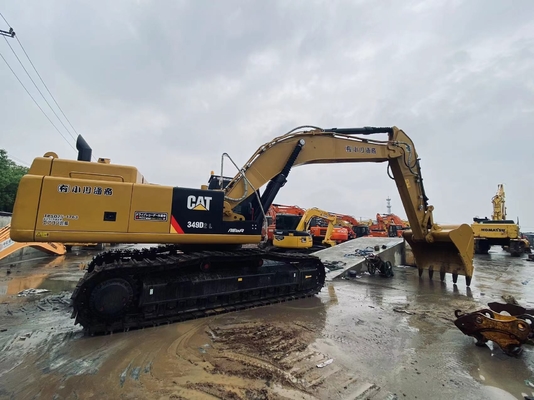 เครื่องขุดแท้ของญี่ปุ่น Cat 349D มือสอง เครื่องขุดรถยนต์ Caterpillar มือสอง 49 ตัน