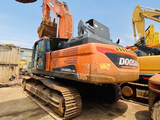 49 ตัน ของแท้ใช้ Doosan DX490LC-9C เครื่องขุด Crawler มือสอง