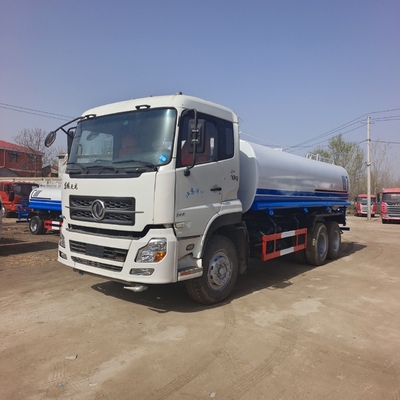 20 m3 245hp มือสอง Kinland Dongfeng 6x4 Sprinkler รถบรรทุกถังน้ํา รถบรรทุกถังน้ํามือสอง