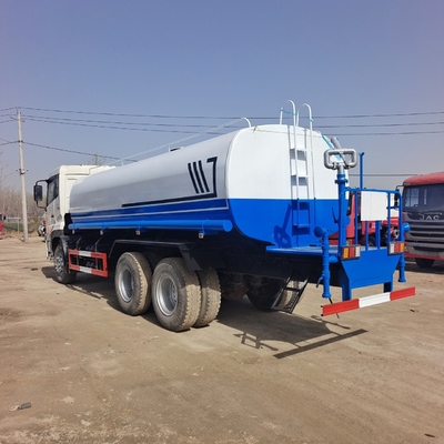 20 m3 245hp มือสอง Kinland Dongfeng 6x4 Sprinkler รถบรรทุกถังน้ํา รถบรรทุกถังน้ํามือสอง