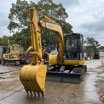 7 ตัน ใช้ Komatsu PC78US Excavator มือสอง Komatsu Crawler Excavator เครื่องจักรก่อสร้าง