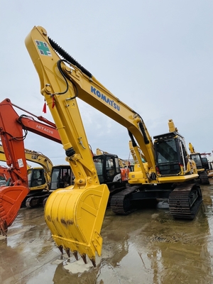 ใช้ Komatsu PC220-8 มือสอง Crawer Excavator Backhoe 1 CBM เครื่องจักรก่อสร้างความจุถัง