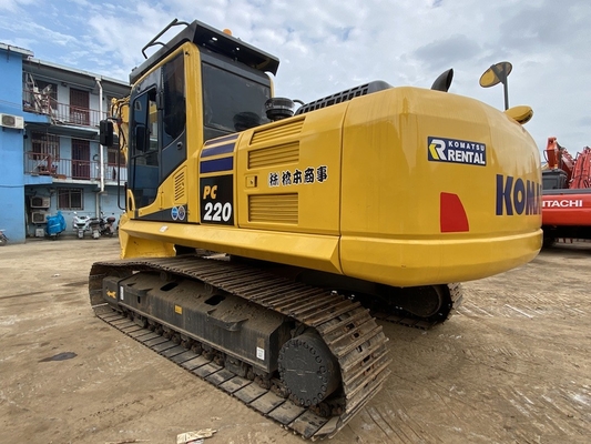ญี่ปุ่นทํามือสอง Komatsu PC220-8 เครื่องบดน้ํา 22 ตัน Excavator ใช้ Komatsu Digger