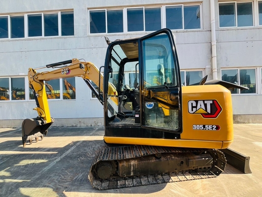 เครื่องขุดขนาดเล็ก Origianl Japan CAT 305.5E2 เครื่องขุดไฮดรอลิกครอลเลอร์มือสอง 5 ตัน เครื่องขุดแคทเปิลเลอร์มือสอง