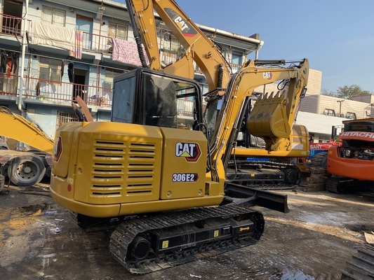 เครื่องขุด Caterpillar มือสอง ที่มาจากญี่ปุ่น เครื่องขุด CAT 306E2 ที่ใช้แล้ว เครื่องขุด Crawler 6 ตัน เครื่องจักรก่อสร้าง