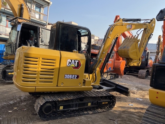 เครื่องขุด Caterpillar มือสอง ที่มาจากญี่ปุ่น เครื่องขุด CAT 306E2 ที่ใช้แล้ว เครื่องขุด Crawler 6 ตัน เครื่องจักรก่อสร้าง