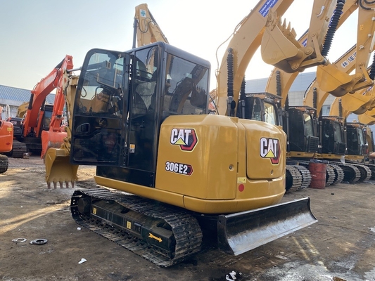 เครื่องขุด Caterpillar มือสอง ที่มาจากญี่ปุ่น เครื่องขุด CAT 306E2 ที่ใช้แล้ว เครื่องขุด Crawler 6 ตัน เครื่องจักรก่อสร้าง