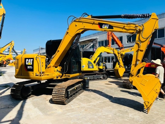 0.33 CBM CAT 307E2 เครื่องขุดหิน Caterpillar มือสอง ยี่ปุ่นทํา เครื่องขุดหิน Crawler มือสอง 7 ตัน เครื่องจักรกลก่อสร้าง