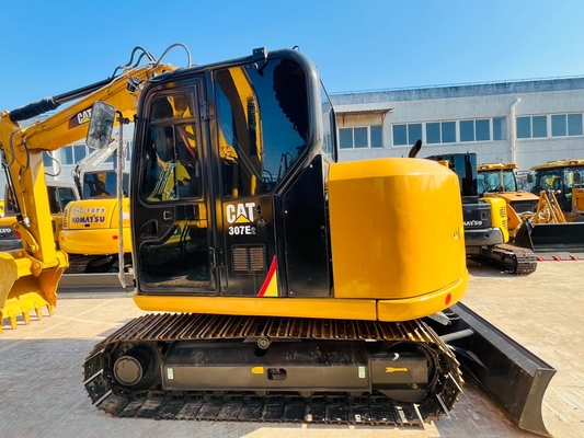 0.33 CBM CAT 307E2 เครื่องขุดหิน Caterpillar มือสอง ยี่ปุ่นทํา เครื่องขุดหิน Crawler มือสอง 7 ตัน เครื่องจักรกลก่อสร้าง