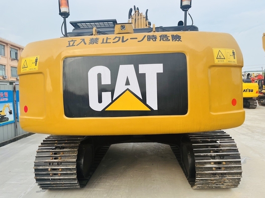 100% ของญี่ปุ่น ผลิตถัง CAT 320D2 Caterpillar มือสอง เครื่องขุดไฮดรอลิก เครื่องขุด 1CBM ขนาดถัง