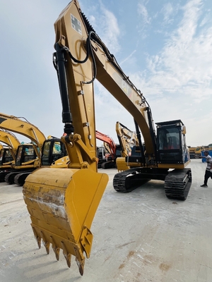 100% ของญี่ปุ่น ผลิตถัง CAT 320D2 Caterpillar มือสอง เครื่องขุดไฮดรอลิก เครื่องขุด 1CBM ขนาดถัง