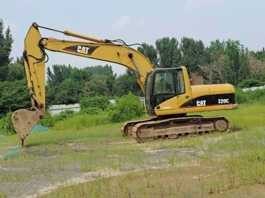 เครื่องขุดแคลนแคร์เลอร์ 20 ตันมือสอง CAT 320C ของเดิม เครื่องขุดแคลนแคร์เลอร์มือสองด้วยเครื่อง CAT 3066ATAAC