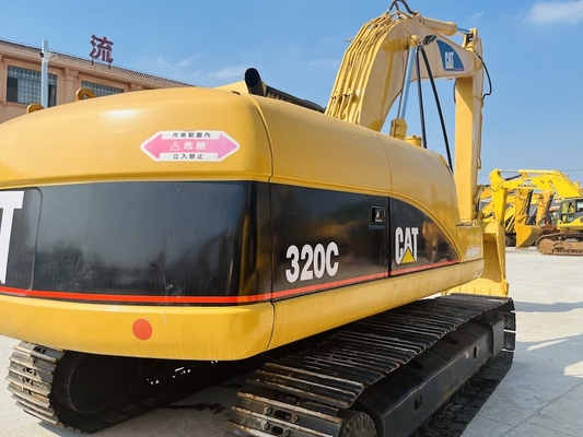CAT 320C เครื่องขุดแบบครอลเลอร์มือสอง ที่มีความลึกในการขุดสูงสุด 6550 มม และเครื่องยนต์แบบ CAT 3066