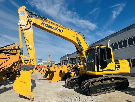 20 ตัน 100% มือสอง Komatsu PC200-8 เครื่องขุดแคลนใช้ Digger แท้ญี่ปุ่น Komatsu SAA6D107E-1