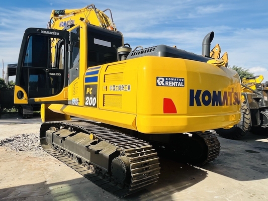 20 ตัน 100% มือสอง Komatsu PC200-8 เครื่องขุดแคลนใช้ Digger แท้ญี่ปุ่น Komatsu SAA6D107E-1