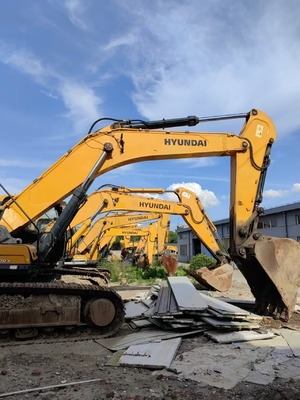 48 ตัน ของแท้มือสอง Hyundai R485LVS เครื่องขุด Crawler ใช้ Hyundai Digger สําหรับขาย