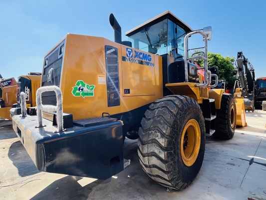 17 ตันใช้ XCMG ZL50GN เครื่องบรรทุกล้อ 5CBM ถังเครื่องบรรทุกมือสอง