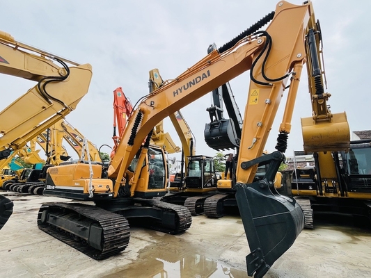 22 ตันมือสอง Hyundai Digger ของเดิมมือสอง Hyundai R220LC-9S เครื่องขุด Crawler