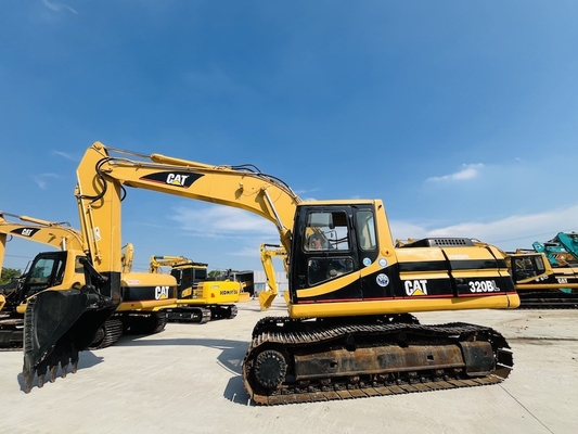 ญี่ปุ่นแท้ CAT 320BL เครื่องขุดมือสอง 20 ตัน Caterpillar Used Crawler Digger CAT 3066T เครื่อง