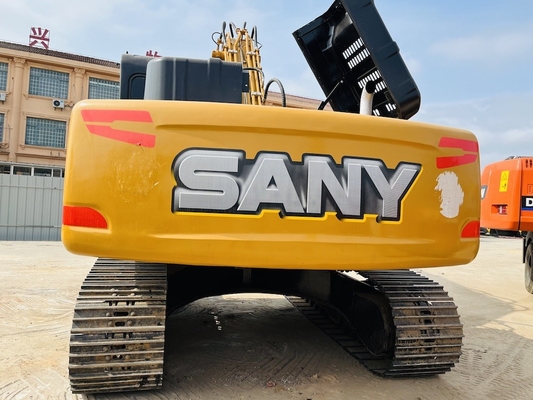 เครื่องขุดมือสอง 21 ตัน ใช้ Sany SY215C เครื่องขุดไฮดรอลิก 1CBM ความจุถัง