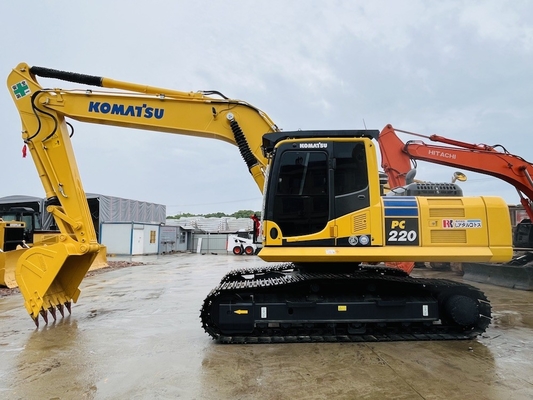 มือสอง Komatsu PC220-8 เครื่องขุดขยะ เครื่องขุด 22 ตัน Japan Made PC220-7 PC200-8